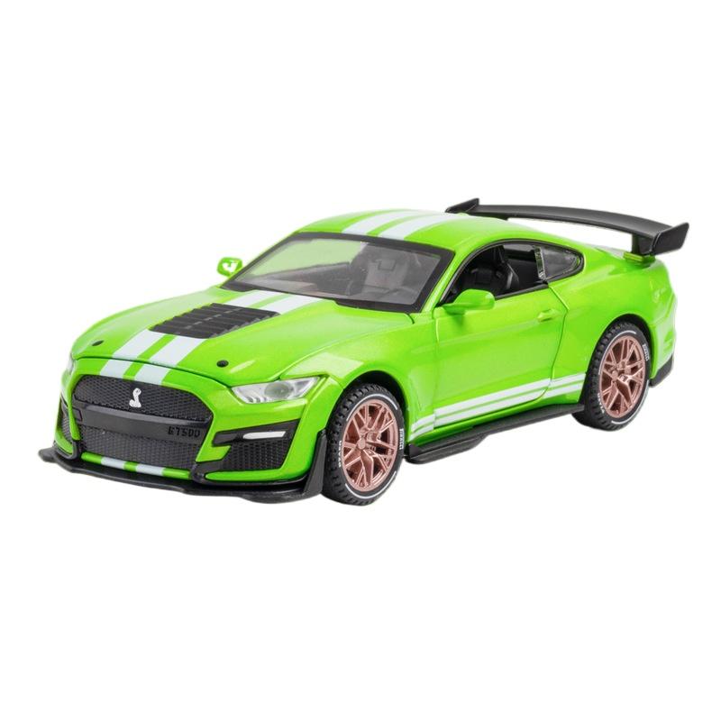 1/32 Ford Mustang Shelby GT500 Supercar High Simulation Car Model Alloy Pull Back Kid Toy Car 4 Open Door Children's Gifts