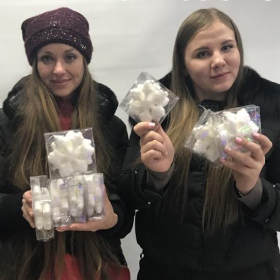 1 Set Christmas Snowflake Foam White Color Increase Atmosphere Xmas Tree Hanging Pendant Home Office Decor for Gift