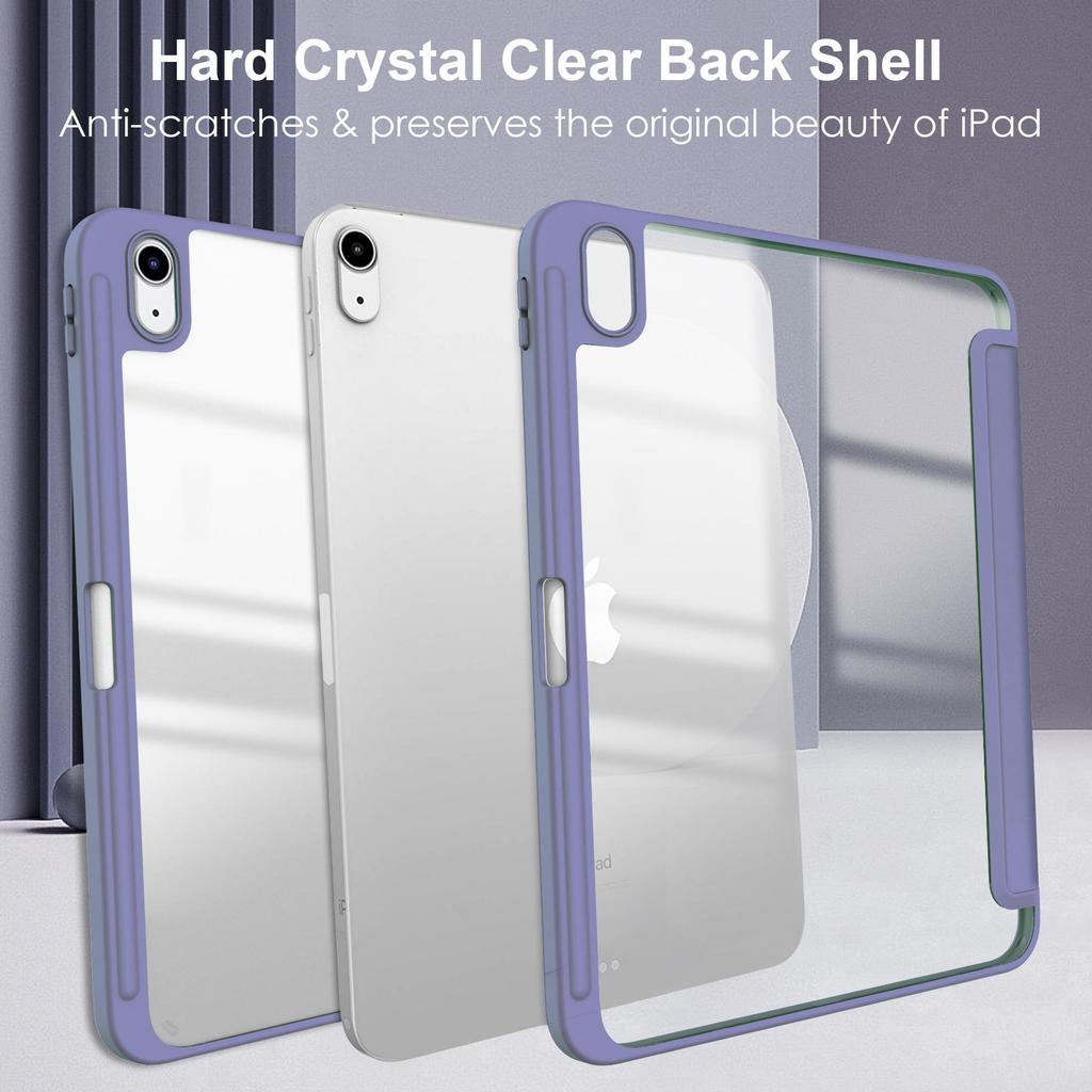 Compatible Acrylic Protective Case with Pen Slot for iPad 11 Air 4 & iPad Pro 13, M4 Leather Edition
