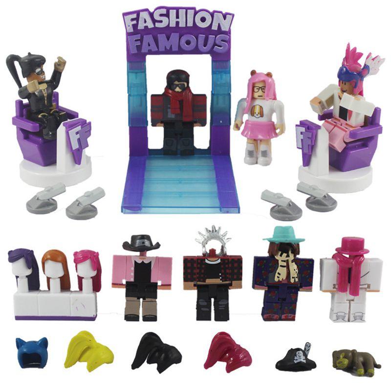 Vibrant Roblox Game Character Accessory Set For Kids With 8 Detailed Action Figures