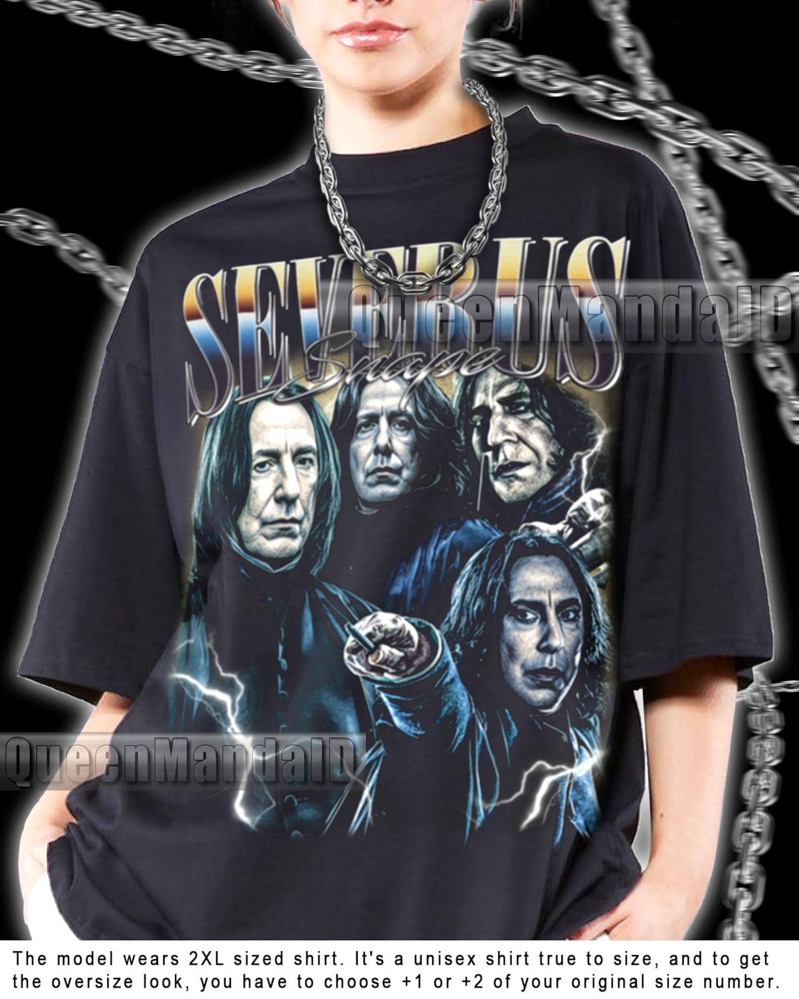 Severus Snape Retro 90s Graphic Tee, Movie Fan Unisex Shirt PK177 S