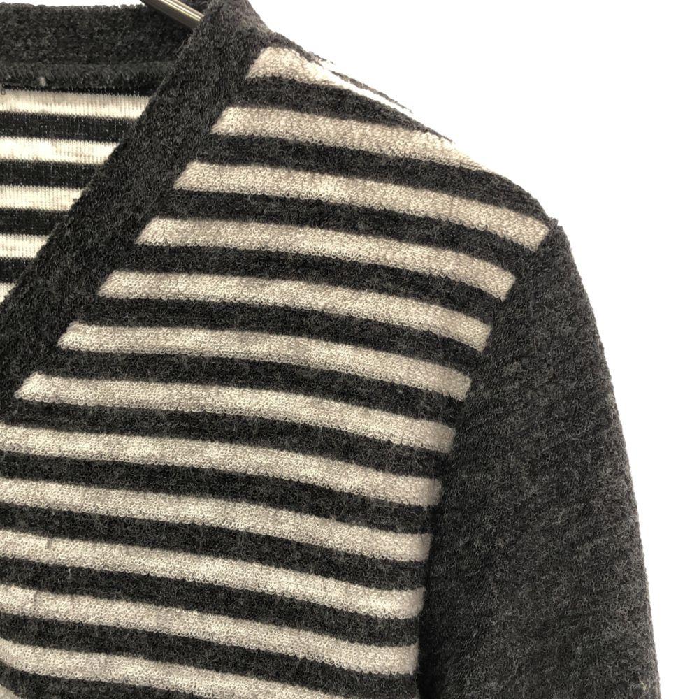 Sunaokuwahara IS Border Long Sleeve Knit Cardigan M Gray Women Used