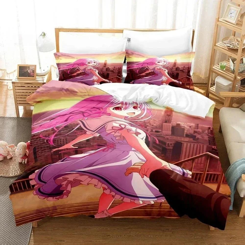 3D Print Anime Bed Sheet Set Engage Kiss Bedding Set Single Twin Full Queen King Size Bed Set Adult Kid Bedroom Duvet Cover Sets