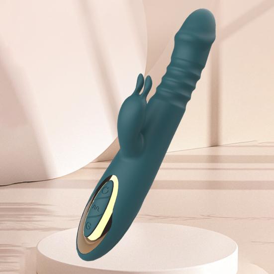 Vibrator Powerful Mode Rabbit Ears Strong Vibration Multi-frequency Retractable Soft Low Noise Flexible Enhance Relationship