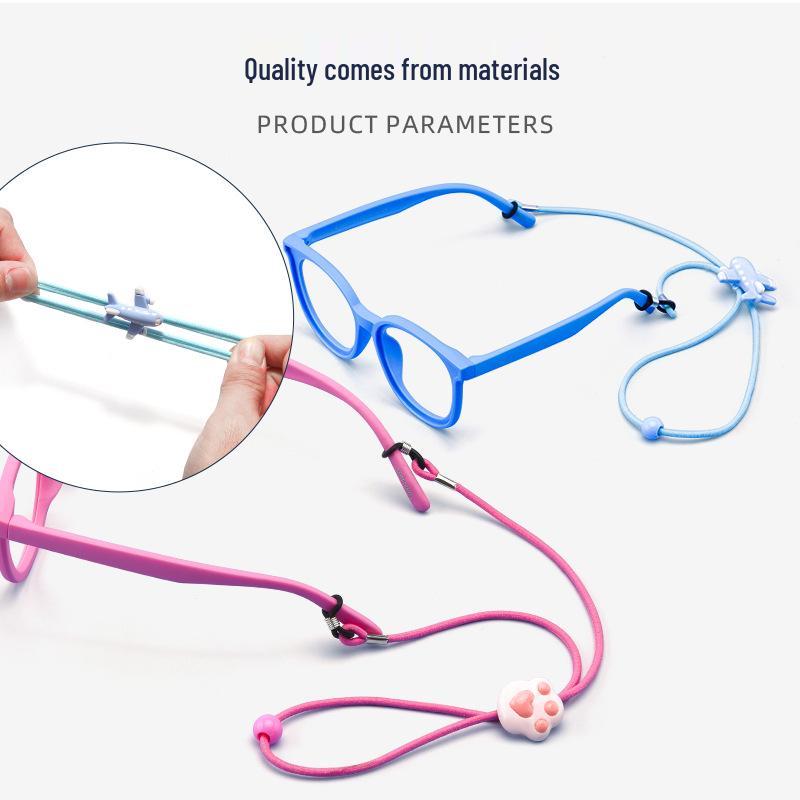 Kids' Anti-Slip Eyewear Lanyard with Sports Ear Hooks & Retractable Strap