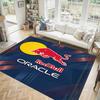 Red Bull Racing Design Crystal Velvet Carpet Cozy Non?Slip Printed Rug For Bedroom Living Room Entrance