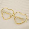 Trendy Double-Layer Heart Design Earrings: European & American Fashion, Versatile & Stylish for Women