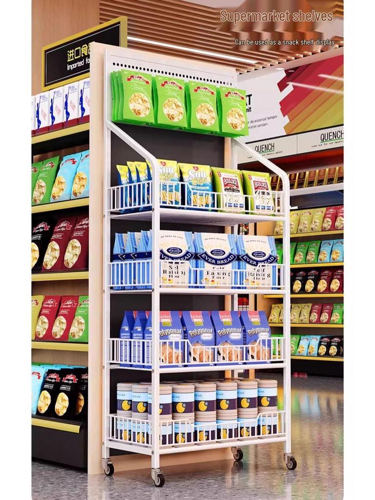 Mobiles Mehrschicht-Display- und Lagerregal für Kioske