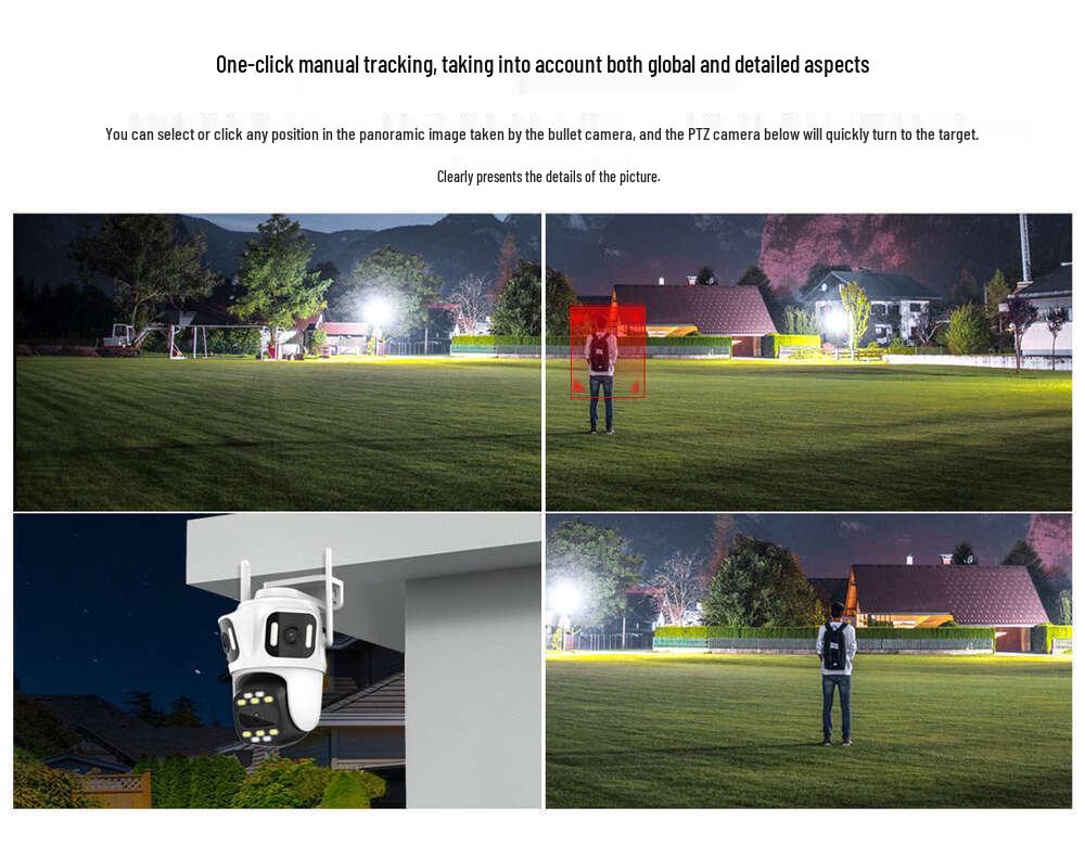 iCSee Xiongmai 3-Screen Outdoor Wireless HD Night Vision Waterproof IP Camera