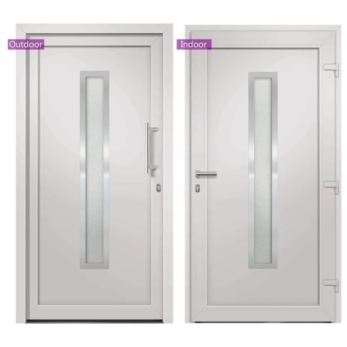 VidaXL Front Door White 88x200 Cm