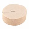 100 PCS Set Unbleached Paper Coffee Filter Paper Odorless Dia. 68mm Replacement Filter Dia. 60mm Round Shape Wooden Fiber Filter