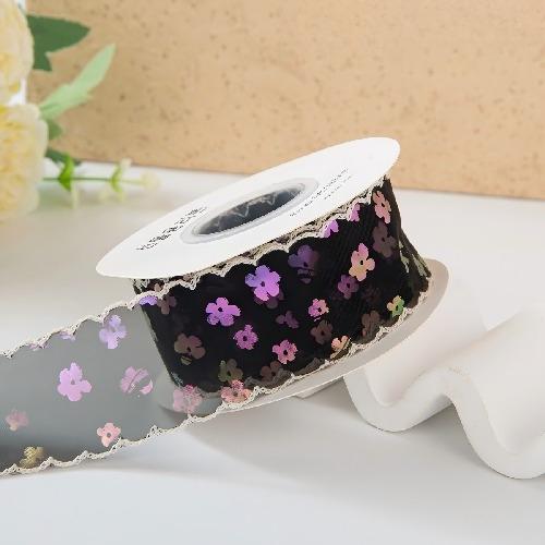 Yards Fishtail Organza Ribbon Crafts Bow Polyester Silk Satin Ribbons 4cm Shiny Silk Ribbons for Decorating Weddings