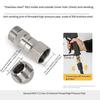 Stainless Steel Pressure Washer Swivel Connector M22 15mm Hose Fitting for High Pressure Cleaning Hoses and Car Wash Tools