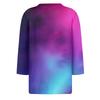 Women's Fashion Casual Round Neck 3/4 Sleeve Loose  Printed T,Shirt Ladies Top