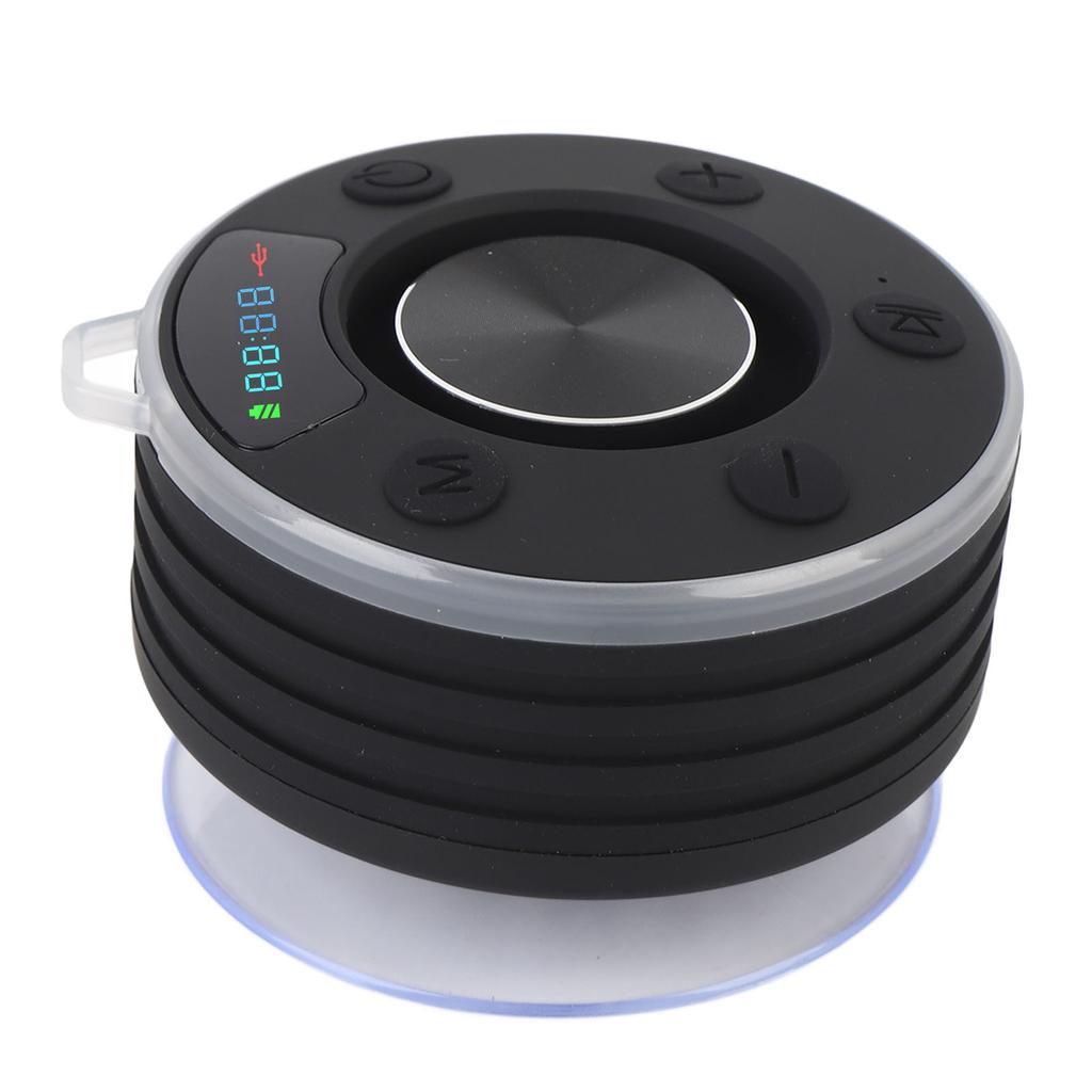 Duschlautsprecher Stereo Bass IPX7 Regensicher Tragbar Bluetooth 5.3 Saugnapf Kabellos RGB Dusche