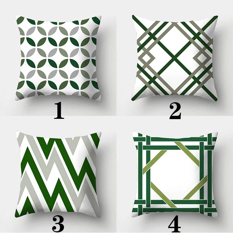 Juste De Coussin Série Vert Foncé Pour La Décoration Intérieure, Taie De Canapé, Jeté, Vêtements, Nouveau, 45cm X 45cm