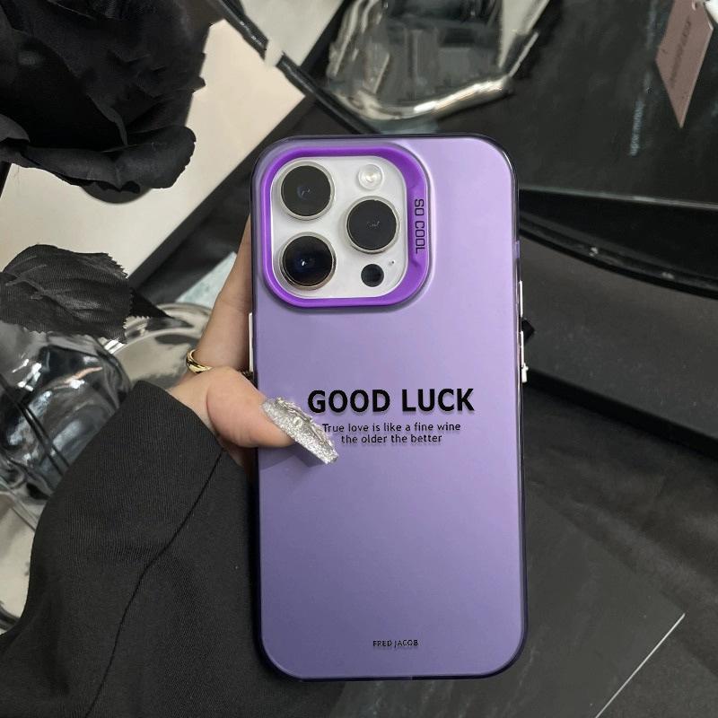 Applicable to Apple 11/11 mobile phone case, simple Huawei p11pro couple 11 advanced sense 11 English GOODLUCK