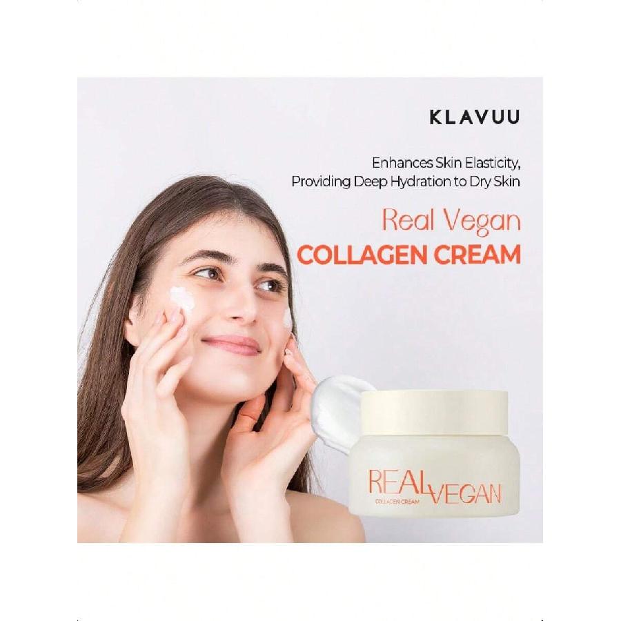KLAVUU Real Vegan Collagen Eye Patches 60 Patches | Korean Overnight Under Eye Mask Infused With 500 Daltons Low-Molecular Carrot Collagen