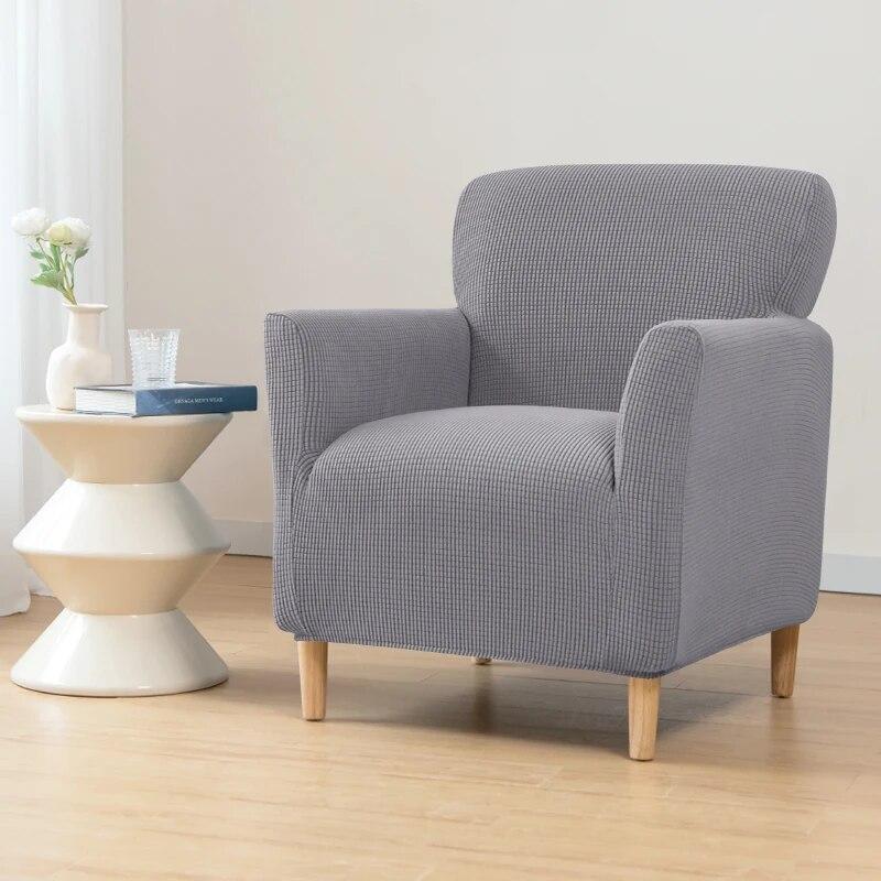 Waterproof Armchair Cover Stretch Single Sofa Slipcover Soft Elastic Single Small Chair Seater Sofa Covers For Home Club Hotel