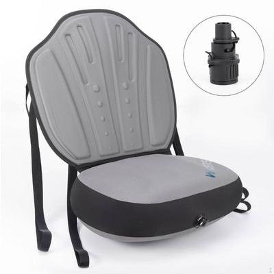 Inflatable Kayak Seat with Back Support Adjustable Straps StandUp Paddleboard Portable