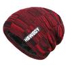 Autumn and Winter New Men's Knitted Hat, Adult Wool Plush Thickened Outdoor Thermal Pullover Hat