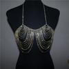 Summer New Exaggerated Shiny Rhinestone Body Chains Personality All-Match Nightclub Sexy Tassel Bra Chain