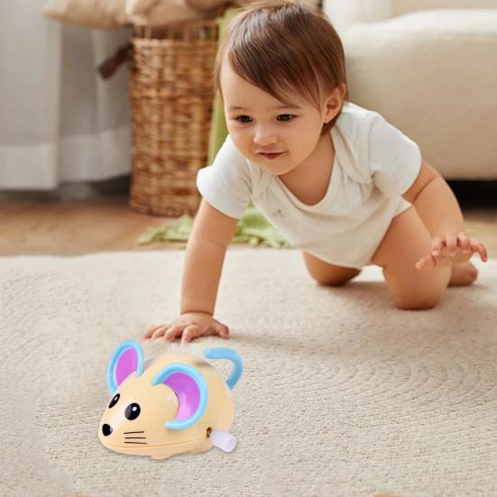 Dzieci Nakręcana Mysz Zabawka Mini Kreskówkowa Szczur Nakręcana Zabawka Maluchy Chłopcy Dziewczynki Edukacyjna Chodząca