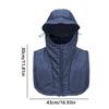 Winter Cycling Hat Comfortable Headwear With Face Covering Cold Weather Winter Headwear For Skiing Snowboarding Sledding Hiking