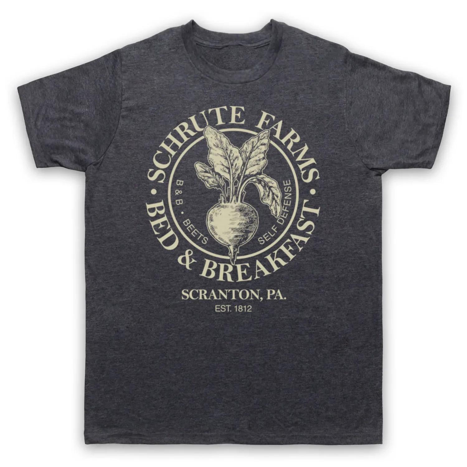 

2025 T-shirts Are Selling Well in Summer THE OFFICE SCHRUTE FARMS BED & BREAKFAST Round-neck Short-sleeved T-shirt Mens T Shirts#Color(1) XXXXXL чёрный