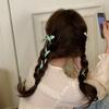Geometry Shape Ribbon Balletcore Bow Hairpin Small Hair Claw Korean Style Headwear Girl Hair Clip