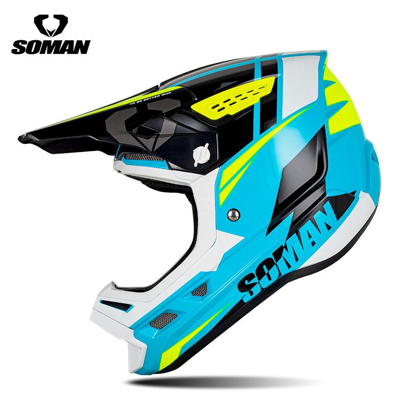 2025 New SOMAN Motorcycle Helmet Adult Riding Off Road Helmet Personalized Helmet Motocross Casco Motorbike Capacete CE Approved