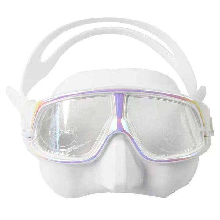 

Diving Goggles Free Diving Small Volume Deep Diving Silicone Waterproof Anti-Fog HD Snorkeling Swimming Diving Glasses M