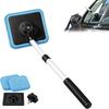 Magnetic Lock Car Window Cleaning Tool Extendable Handle Car Windshield Cleaner  Car Windshields
