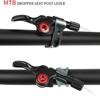 BBxunsless MTB-Sattelstützen-Dropper-Fernhebel, verstellbarer Rennrad-Drop, mechanische Fernbedienung für 22,2-mm-Lenker, Schwarz