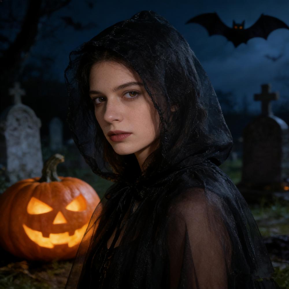 Black Bridal Shawl Witch Cosplay Cloak Halloween Cape Game Party Costume Props Holiday Dress Up Vampire Costume