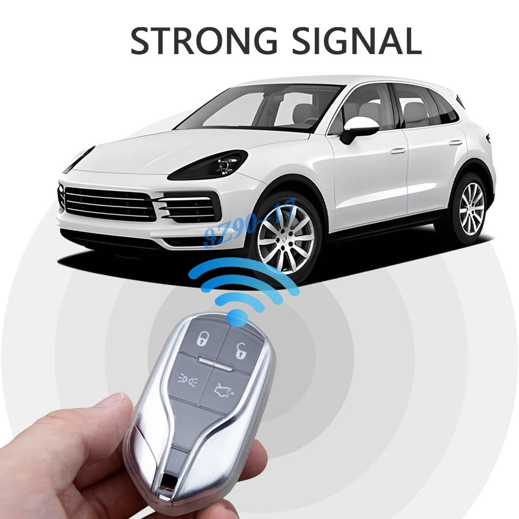 Clear Fully Transparent Tpu Car Smart Key Cover Case For Maserati Ghibli Levante Quattroporte 2014- Accessories