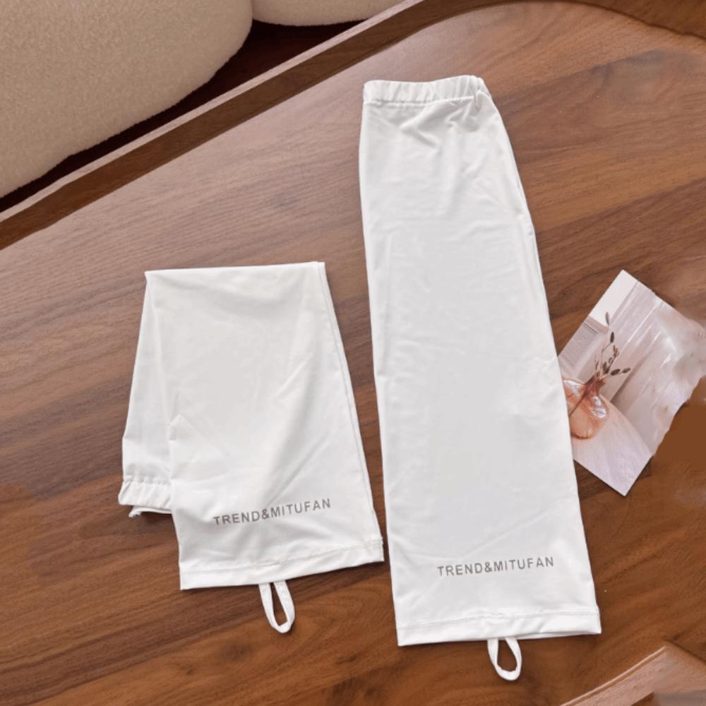 Loose Long Ice Silk Sleeves Elastic Sunscreen Arm Covers Cycling Sunscreen Sleeves Men