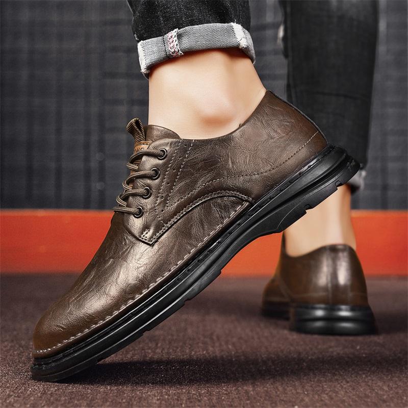 Pánské ležérní kožené boty Derby