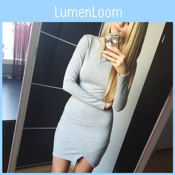 Robe Mini Élégante pour Femme, Manches Longues, Moulante, Robe de Cocktail, Soirée