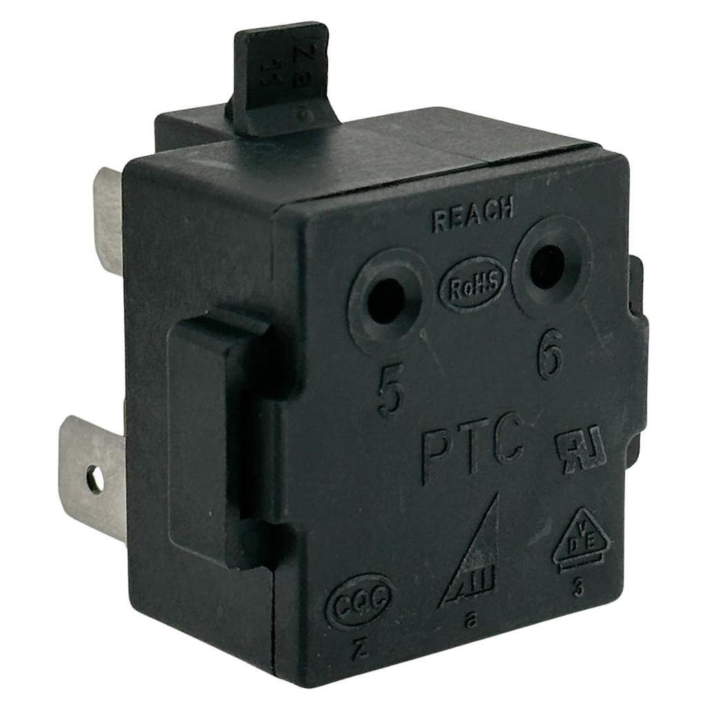 QPE2-A4R7MD3 3Pin Refrigerator Freezer PTC Start Relay/Starter and Overload Protector Compatible with Midea, Magic Chef, Danby