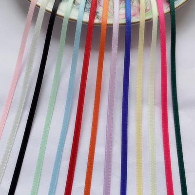 5 unidades cada pacote 0,3 cm/0,12 pol. de largura fitas de cetim dupla face artesanais faça você mesmo embrulho de presente para casamentos festivos acessórios de roupas embalagem de presente gravatas