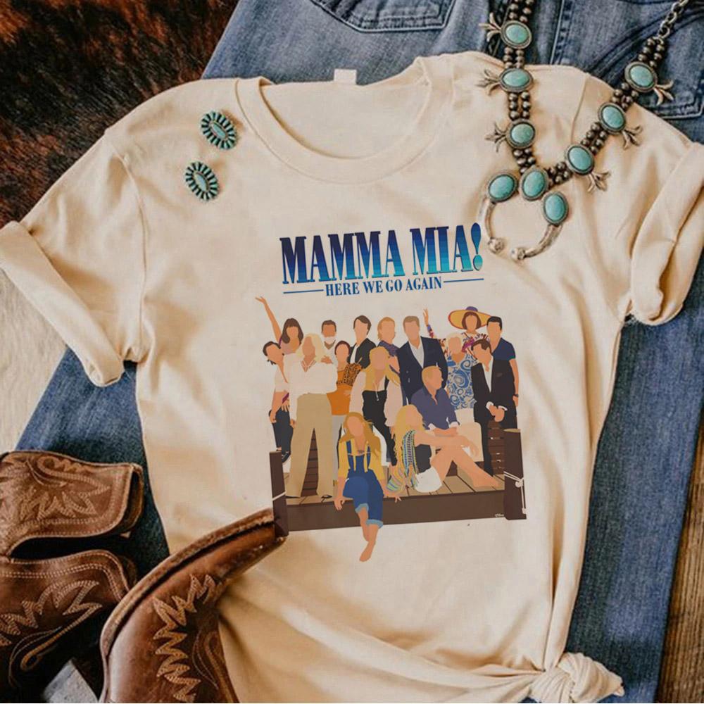 Mamma Mia top Women graphic top girl Japanese harajuku graphic clothes S