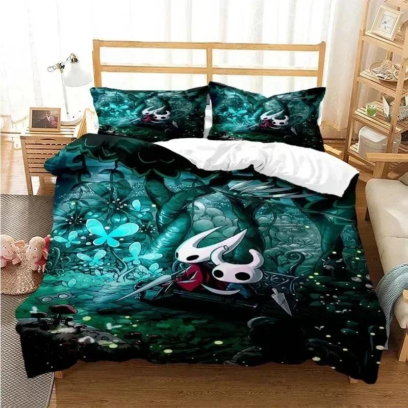 Game Hollow Knight Bedding Sets 3D Print Comfortable Duvet Cover Set With Pillowcase For Kids Room Decoration Home Textile