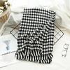 Imitation Cashmere Houndstooth Scarf for Women in Autumn and Winter Versatile Tassels and Skin Friendly New Plaid Scarf Thickened Shawl