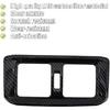 Blazeray for RAV4 Rear Air Conditoner Outlet Vent Cover Panel Trim Rear Carbon Fiber Cover for Toyota RAV4 2019 2020 2021 2022 Interior
