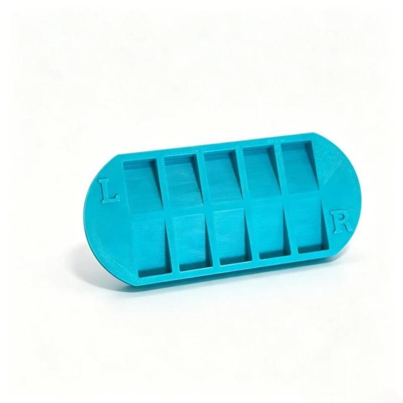 10 Grids Nail Tip Storage Tray With Lr Mark False Nail Display Organizer Reusable For Salon Home Manicure