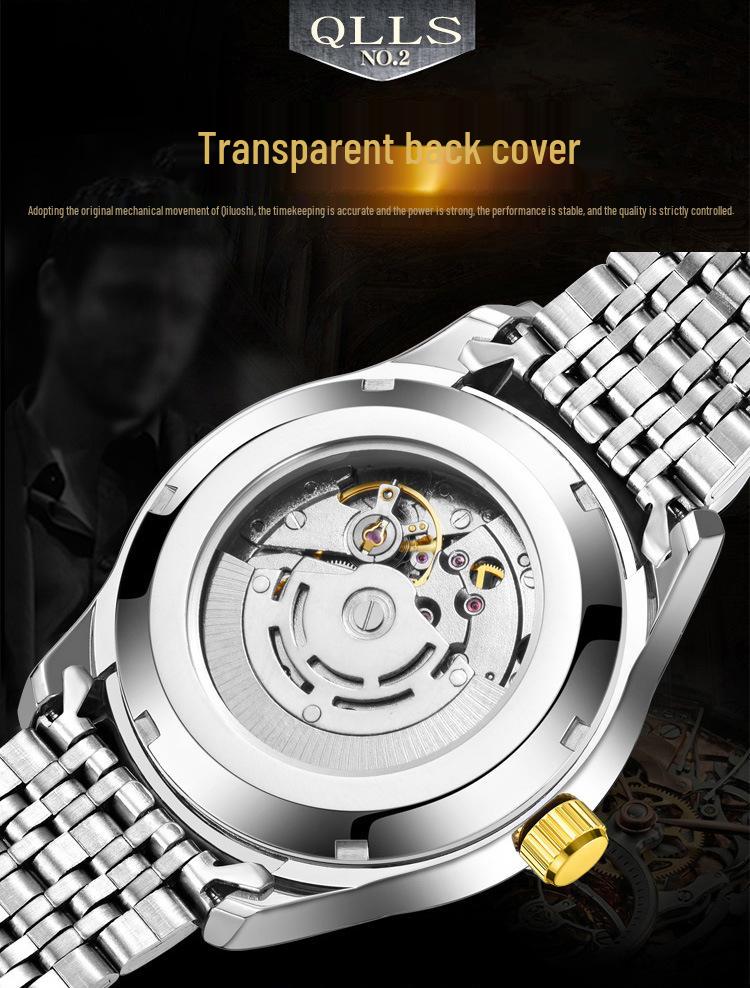 QLLS Qiluoshi Automatic Swiss-Certified Trendy Business Calendar Watch