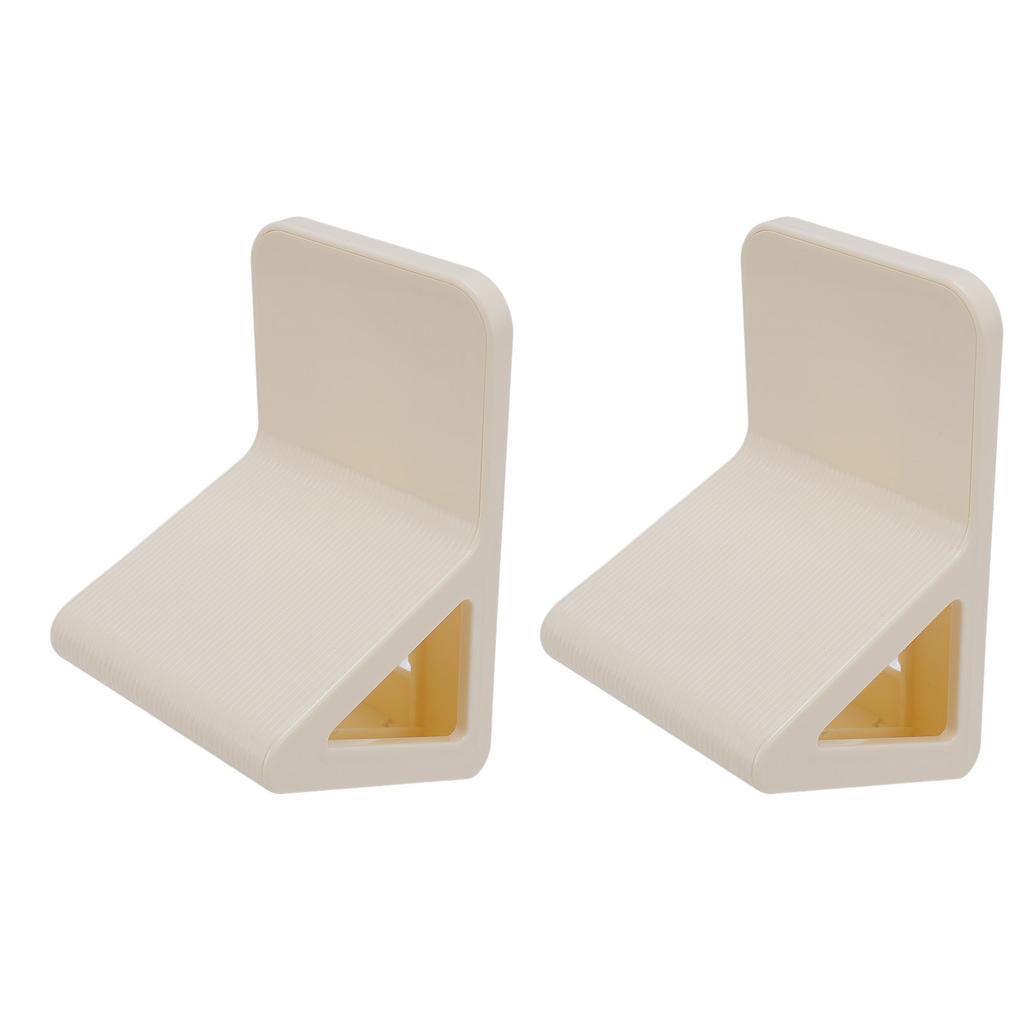 2 Pcs Shower Foot Rest for Shaving Legs No Drill Wall Mounted Triangular Anti Slip Shower Foot Pedal Holder