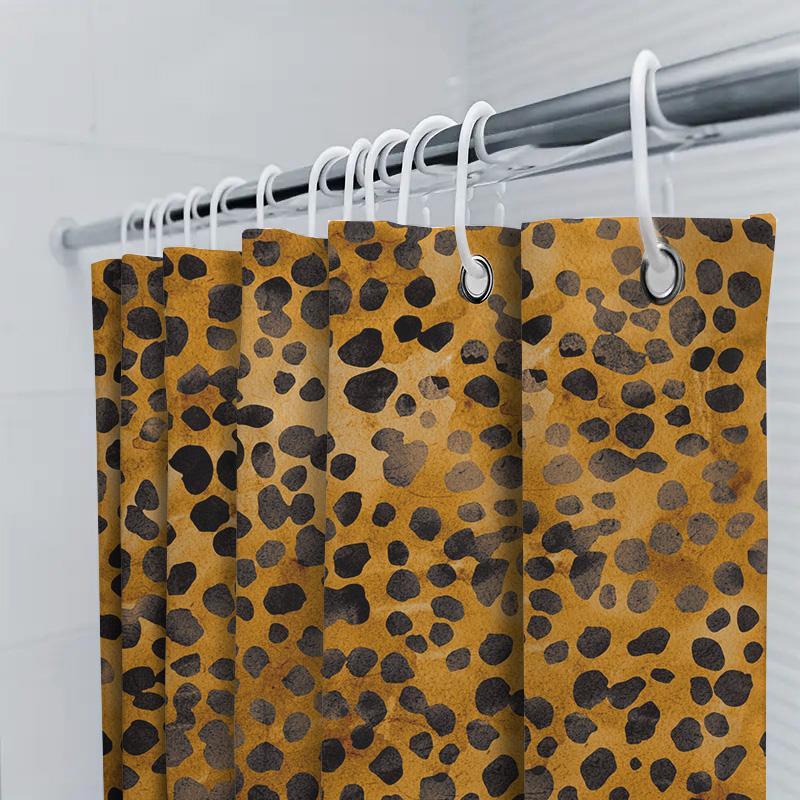 Animal Print Shower Curtain Polyester Fabric Bathroom Decoration Waterproof Home Decor