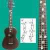 23inch Ukulele Fretboard Sticker Guitar Inlay Sticker Thin Inlay Sticker Fretboard Decals Marker for Guitar Bass Ukulele